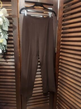Ralph Lauren Classic Brown Straight-Leg Pants